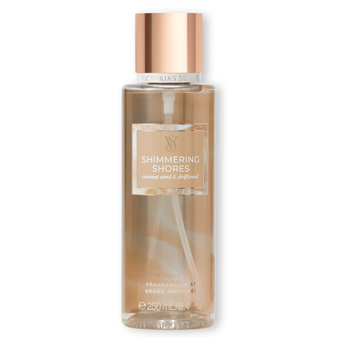 Victoria's secret Shimmering shores Спрей для тіла 250 мл кокосові квіти, дрейфуюча деревина, ванільна орхідея - Blush
