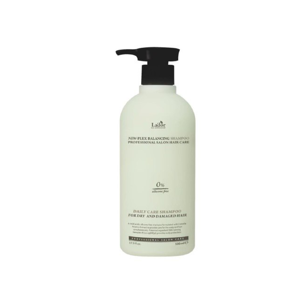 LADOR NewPlex Balancing Shampoo 530ml Відновлюючий шампунь для пошкодженого волосся та чутливої шкіри голови (оновлена версія), 530мл - Blush