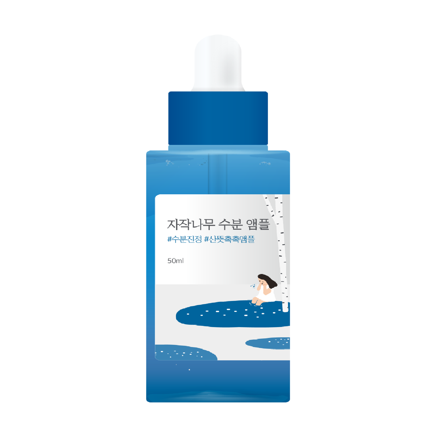 Зволожувальна концентрована сироватка з березовим соком ROUND LAB Birch Juice Moisturizing Ampoule 50 ml - Blush