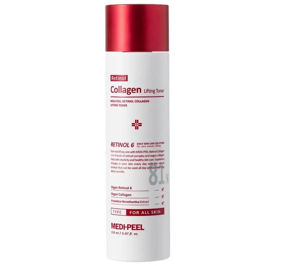 Омолоджуючий ліфтинг-тонер з ретинолом і колагеном - Medi peel Retinol Collagen Lifting Toner, 150 мл - Blush
