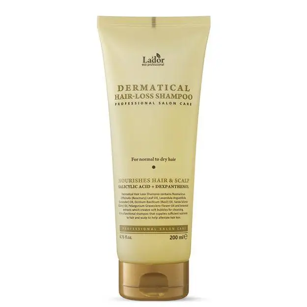 Безсульфатний шампунь проти випадіння волосся Lador Dermatical Hair-Loss Shampoo for normal to dry hair 200ml - Blush