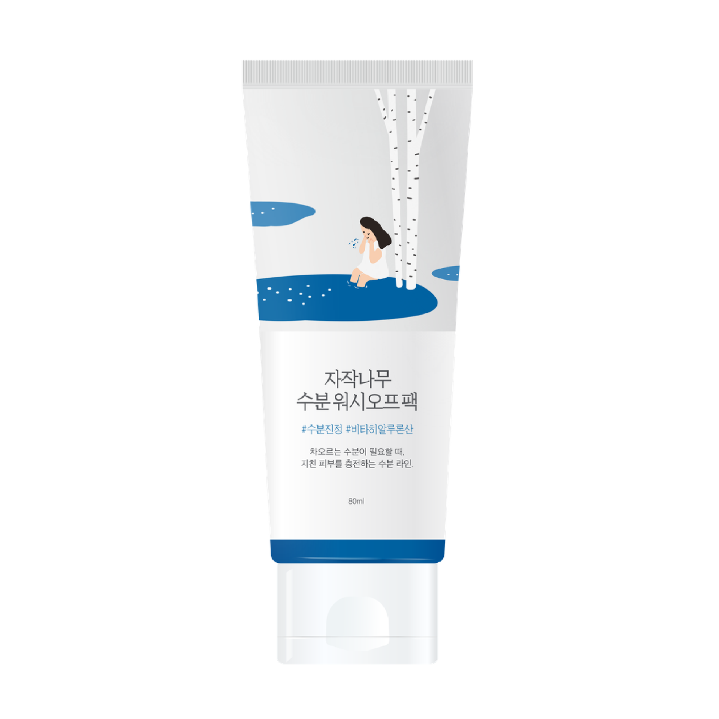 Зволожуюча маска з березовим соком ROUND LAB Birch Juice Moisturizing Washoff Pack 80 ml - Blush