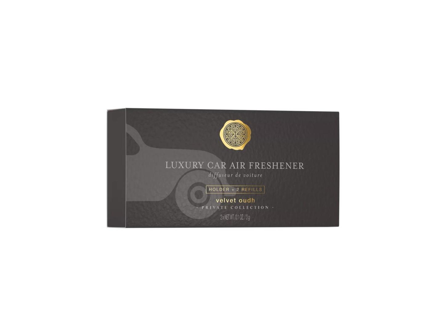 Автопарфум Private Collection Velvet Oudh, фіксатор+2 змінні рефіли