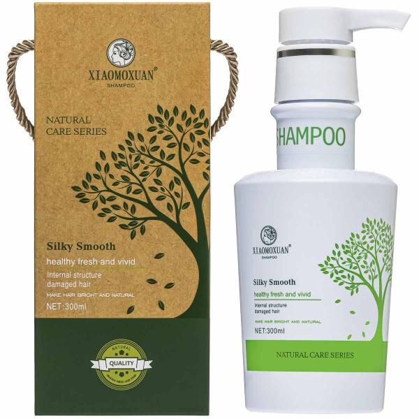 Питательный шампунь с чайным деревом для поврежденных волос Xiaomoxuan Silky Smooth Shampoo - Blush