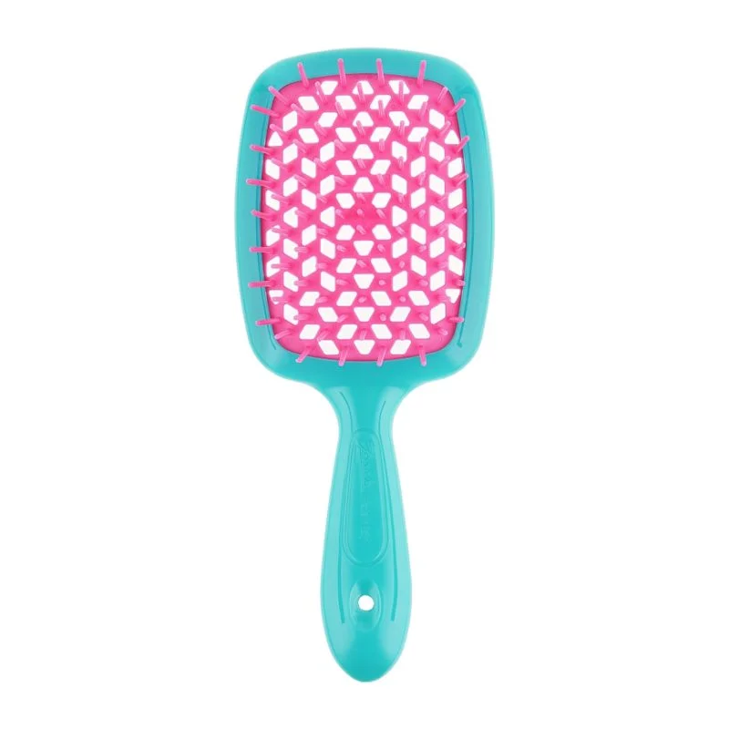Щітка для волосся Janeke Superbrush (зелена з рожевим) - Blush