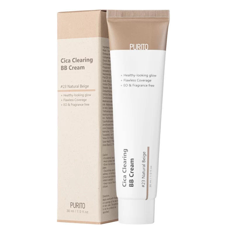 ВВ крем з екстрактом центелли Purito Cica Clearing BB Cream (№23 Natural Beige) 30 ml - Blush