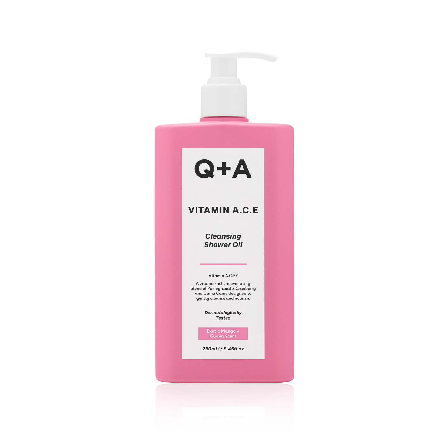 Вітамінізована олія для душу Q+A Vitamin A.C.E Cleansing Shower Oil 250ml - Blush