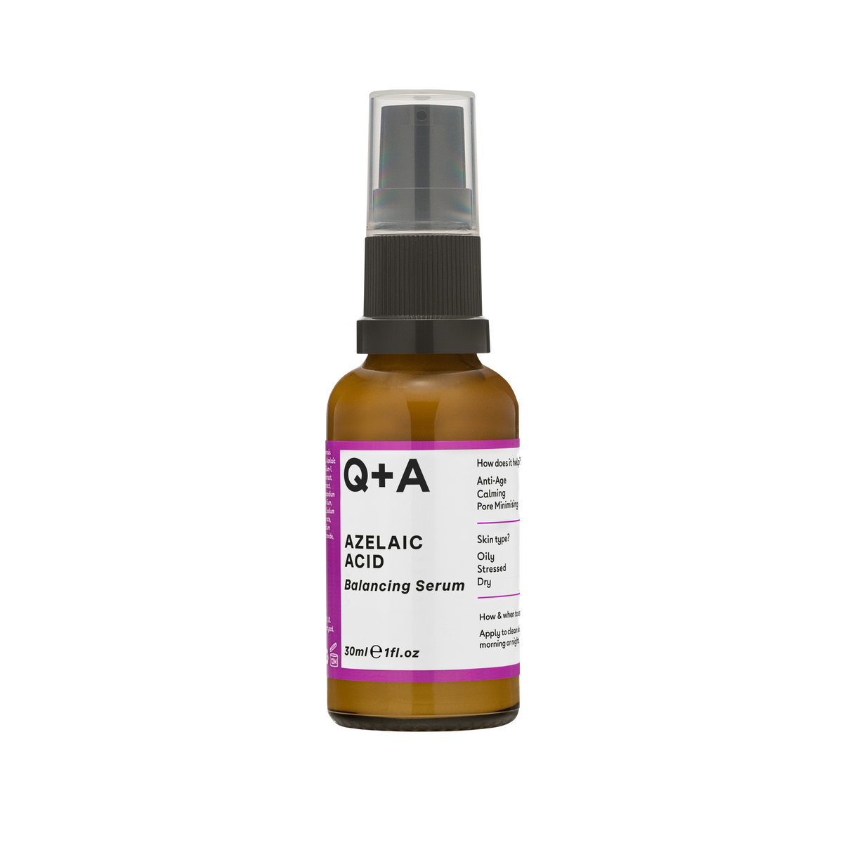 Сироватка для обличчя з азелаїновою кислотою Q+A Azelaic Acid Facial Serum 30ml - Blush