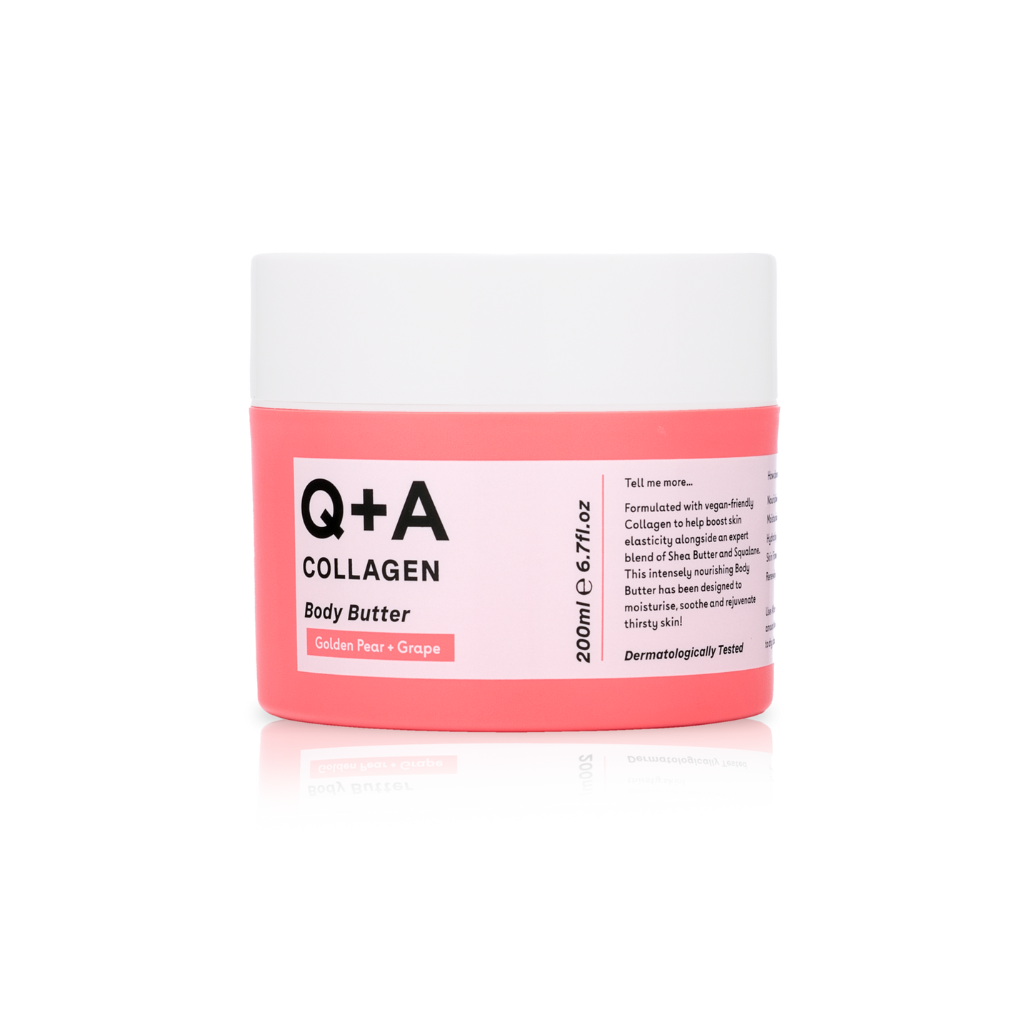 Зволожуючий баттер з колагеном Q+A Collagen Body Butter 200 мл - Blush