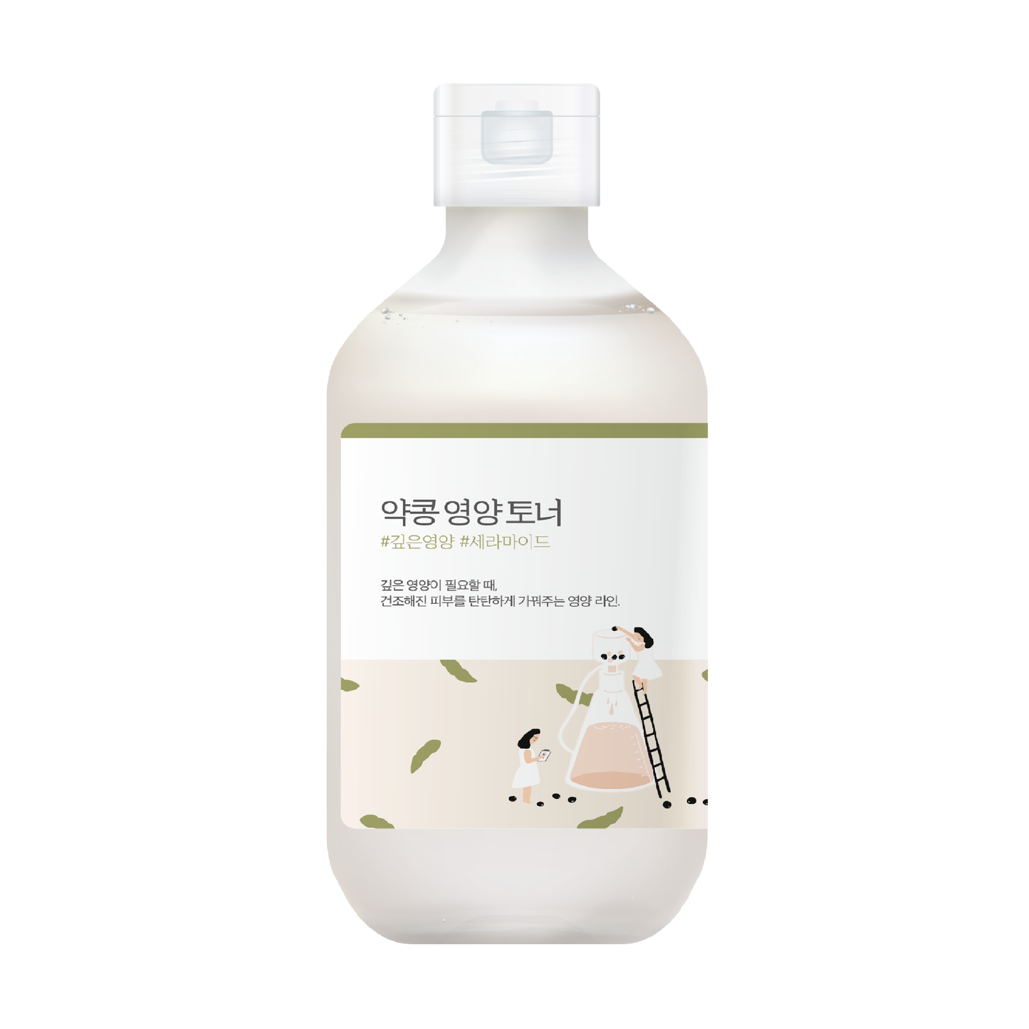 Поживний тонер з екстрактом чорних соєвих бобів ROUND LAB Soybean Nourishing Toner 300 ml - Blush