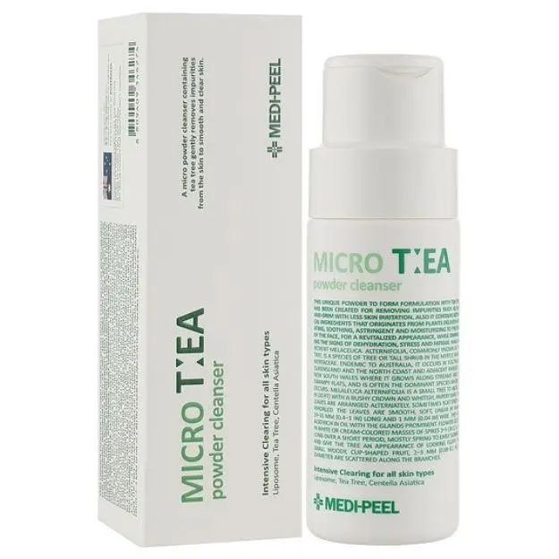 Ензимна пудра для вмивання з чайним деревом Medi-Peel Micro Tea Powder Cleanser 70g - Blush