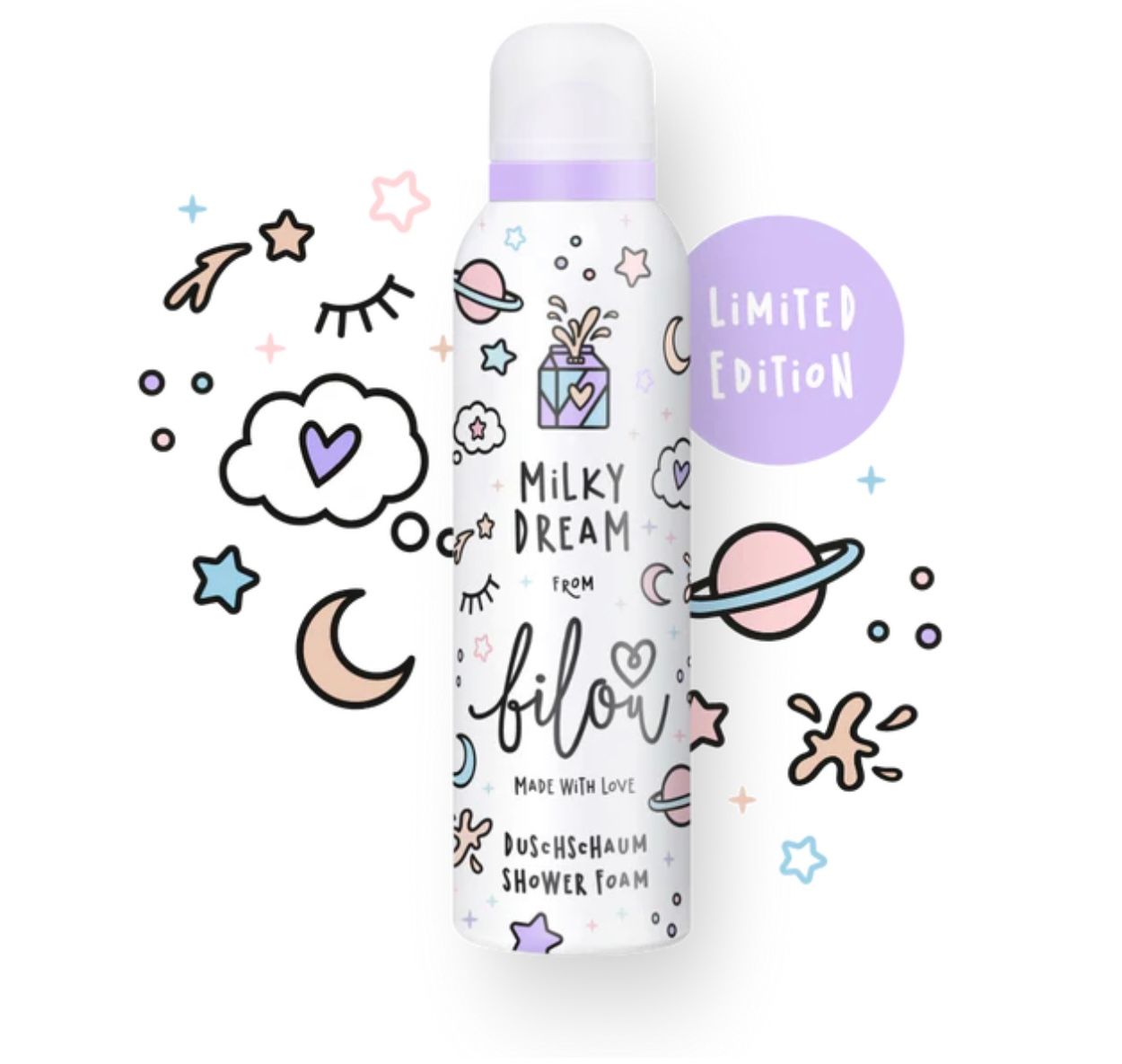 Пінка для душу Bilou Milky Dream 200 мл - Blush