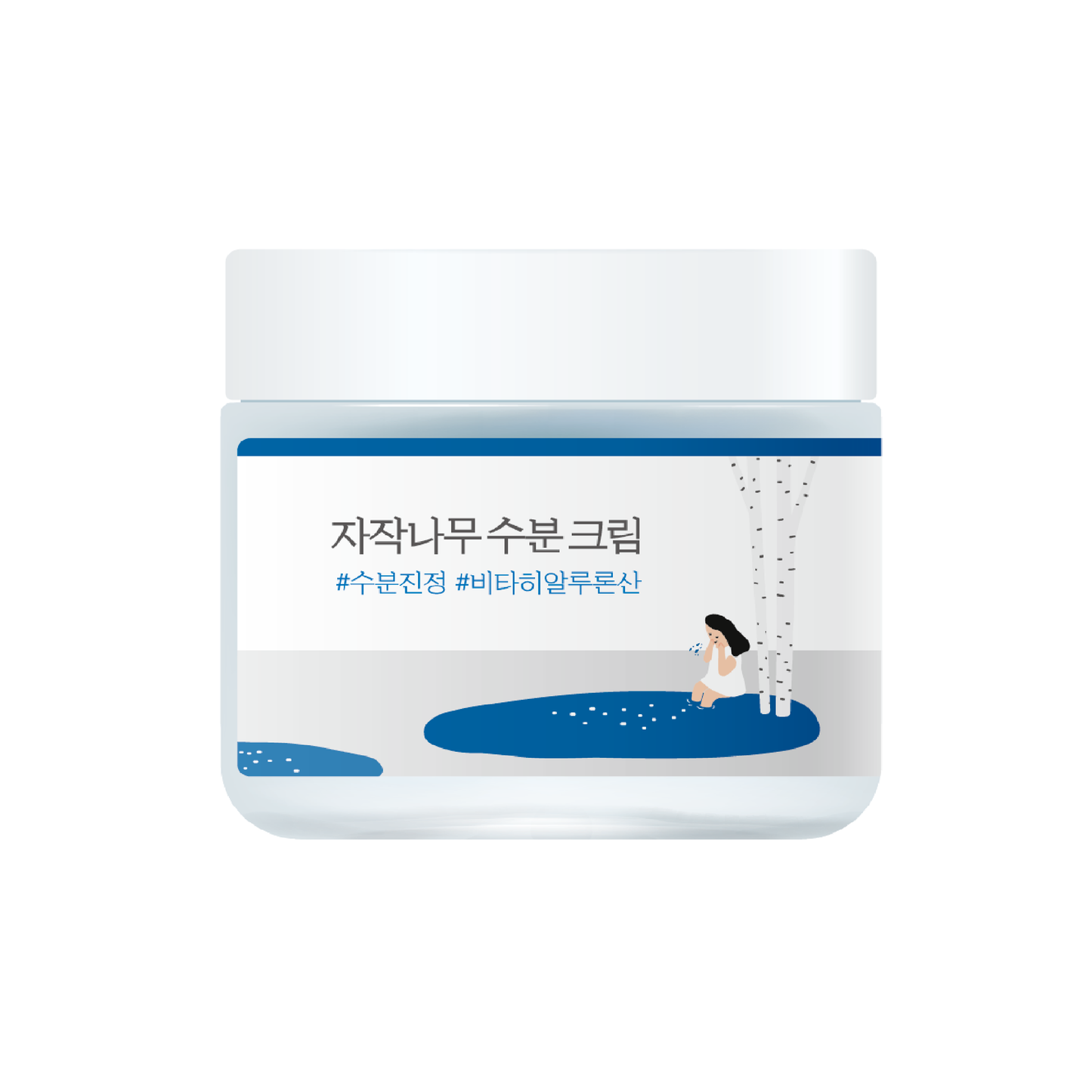 Зволожуючий крем з березовим соком ROUND LAB Birch Juice Moisturizing Cream 80 ml - Blush
