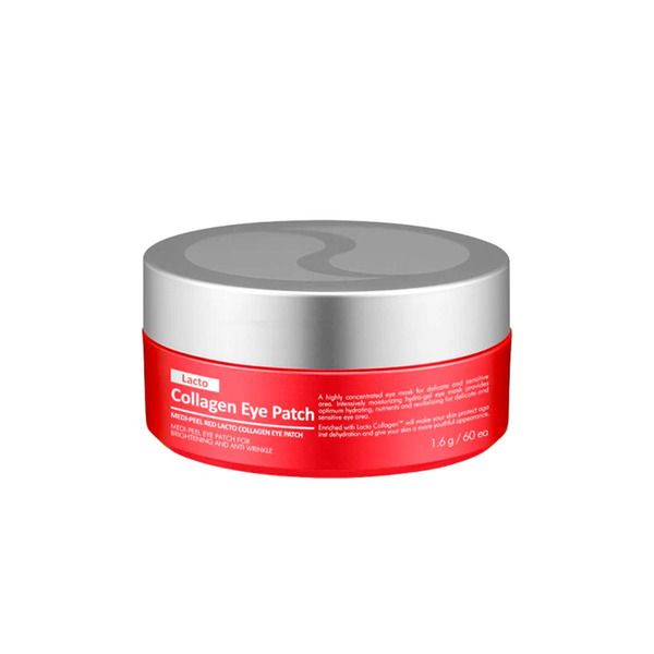 MEDI PEEL RED LACTO COLLAGEN EYE PATCH Ліфтинг-патчі для повік з гідролізованим колагеном, 60 шт - Blush