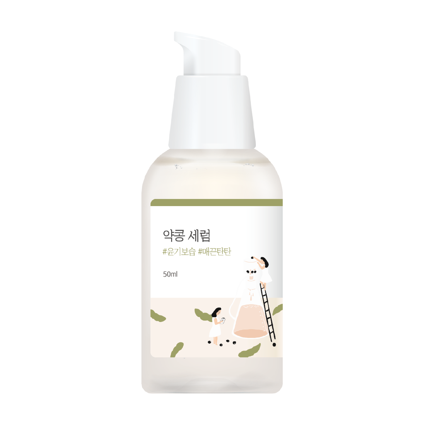 Поживна сироватка з екстрактом чорних соєвих бобів ROUND LAB Soybean Serum 50 ml - Blush