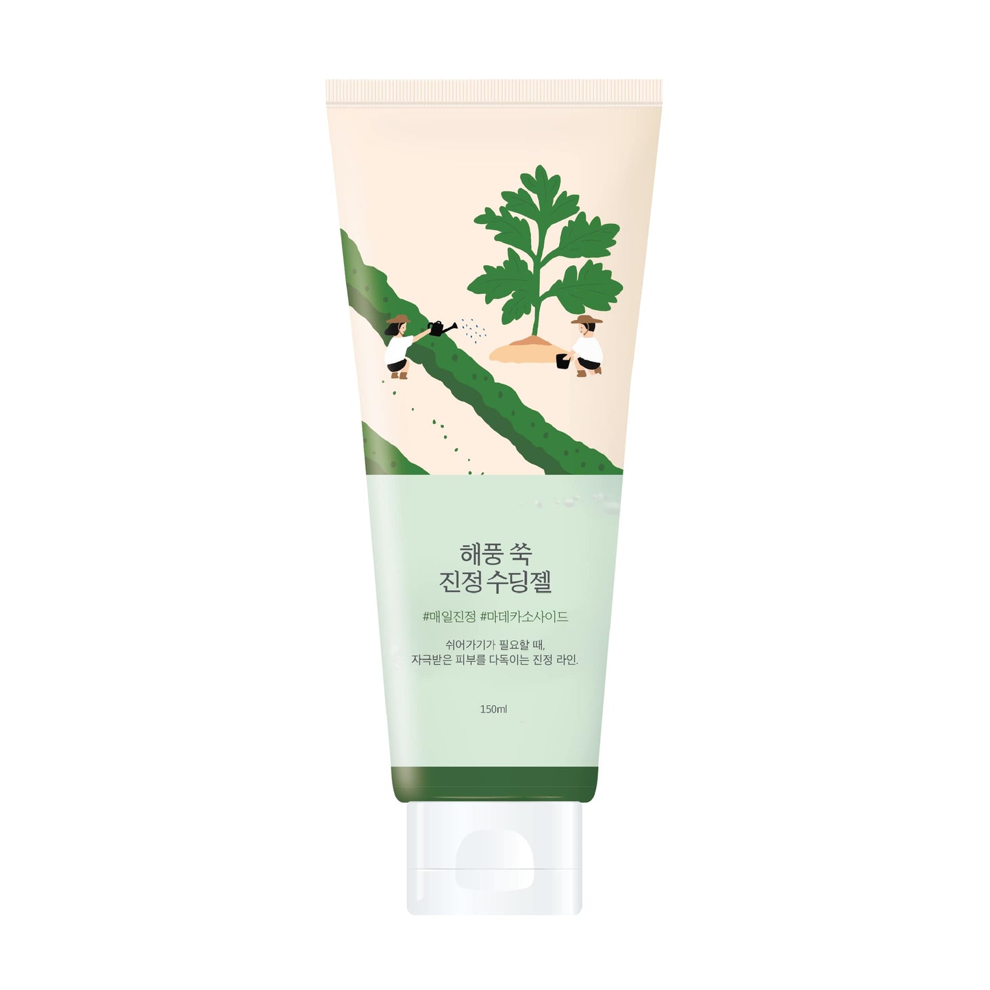 Заспокійливий гель з морським полином ROUND LAB Mugwort Calming Soothing Gel 150 ml - Blush