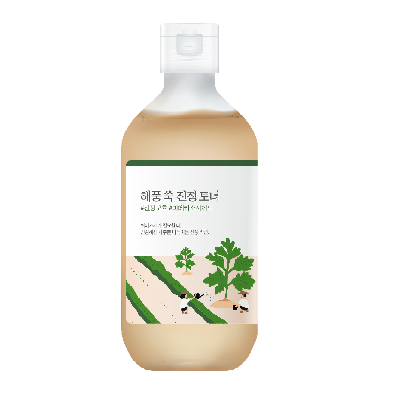 Заспокійливий тонер з морським полином ROUND LAB Mugwort Calming Toner 300 ml - Blush