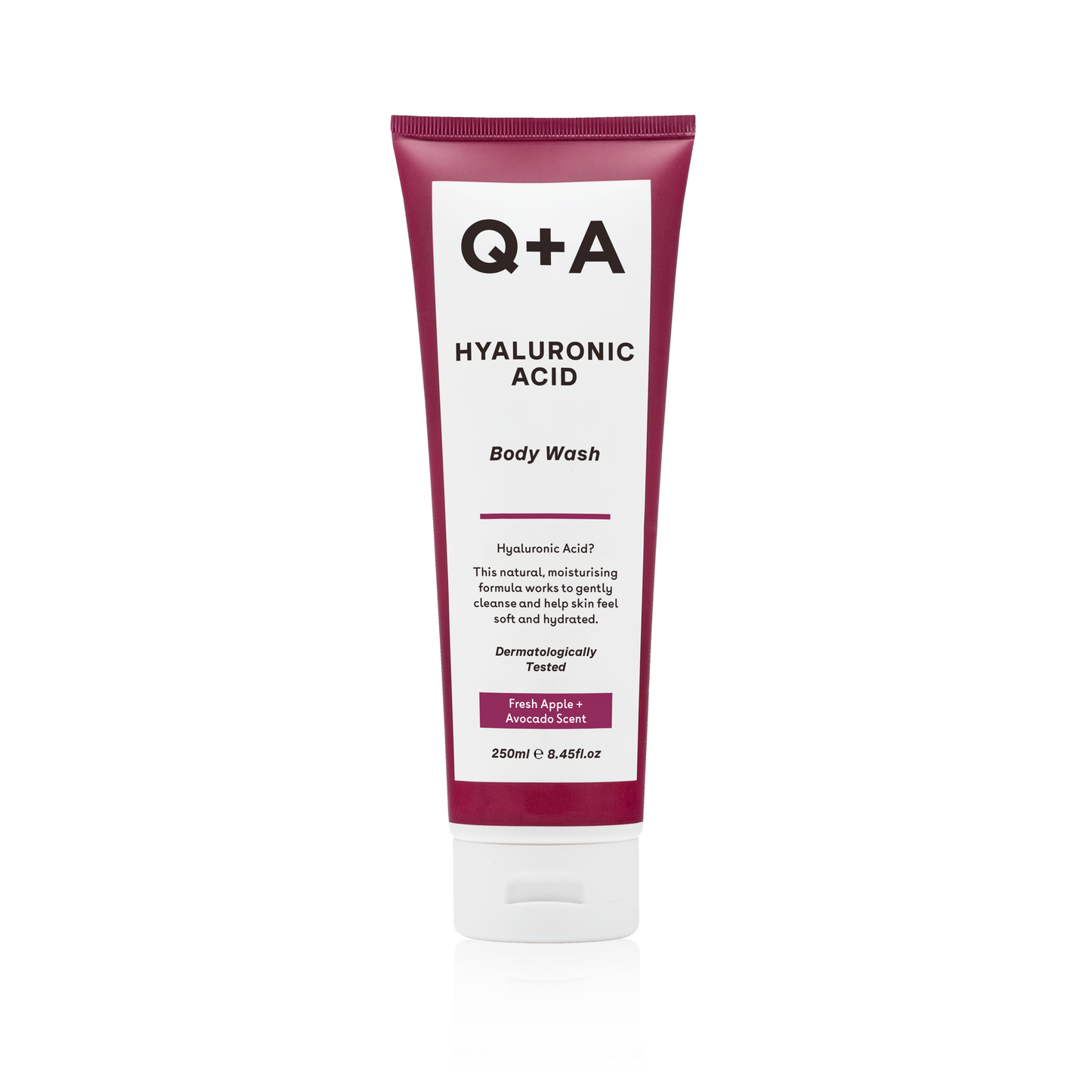 Очищуючий гель для тіла з гіалуроновою кислотою Q+A Hyaluronic Acid Body Wash 250ml - Blush