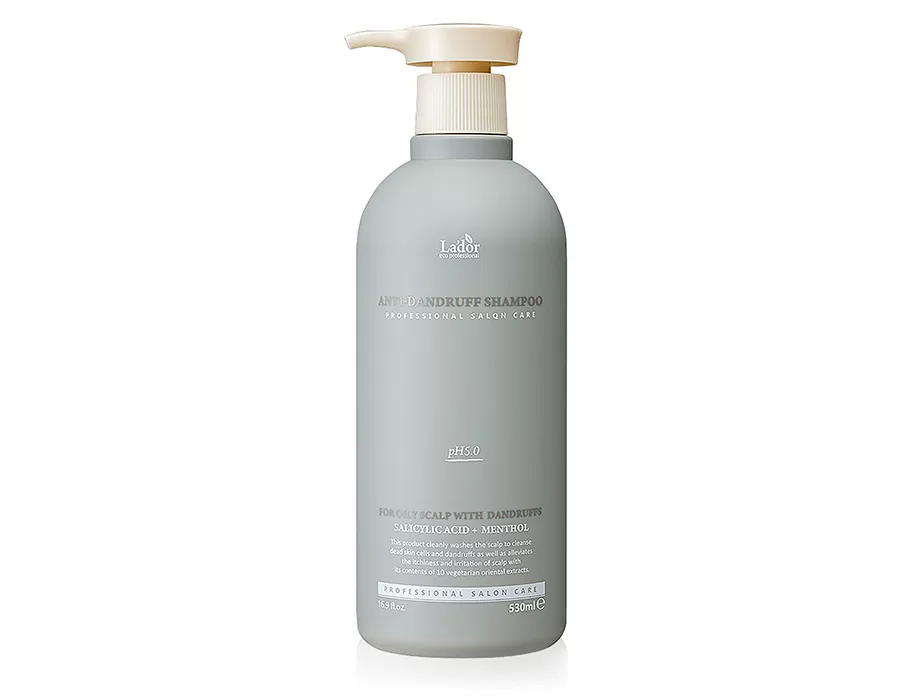 Слабокислотний шампунь від лупи Lador Anti Dandruff Shampoo 530 мл - Blush