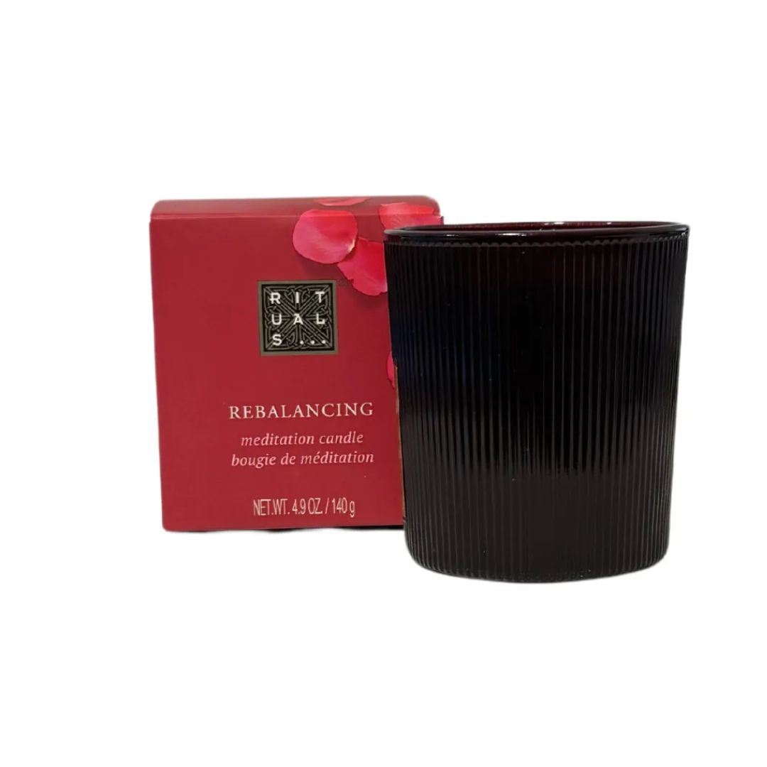 Ароматична свічка у склянці Rituals The Ritual of Ayurveda Scented Candle витончений аромат мигдальної олії та індійської троянди 140 г - Blush