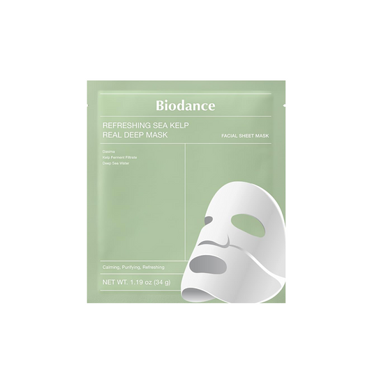 BIODANCE Refreshing Sea Kelp Real Deep Mask 34g Гідрогелева освіжаюча маска з морської водорості, 34г - Blush