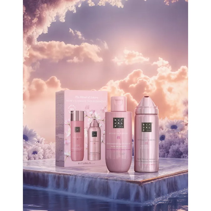 Лімітований набір для догляду за тілом Rituals The Ritual of Sakura New Ultimate Nourishment - Blush
