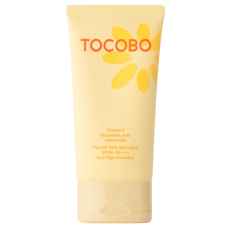 Сонцезахисний лосьйон для обличчя та тіла з вітаміном Е TOCOBO Vita Soft Daily, 150 мл