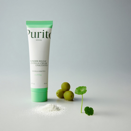Крем для чутливої шкіри з центеллою без ефірних олій Purito Seoul Wonder Releaf Centella Cream Unscented,