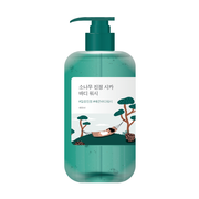 Заспокійливий гель для душу з екстрактом голок сосни ROUND LAB Pine Calming Cica Body Wash 400 ml - Blush