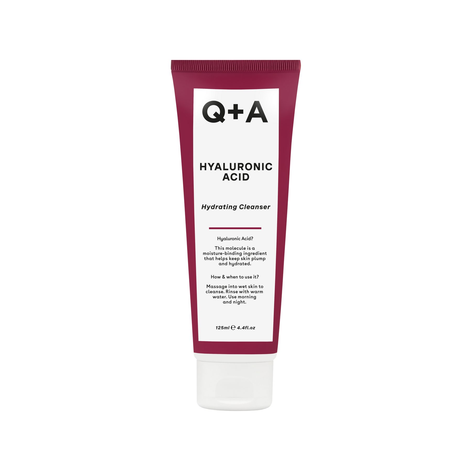 Гель для вмивання з гіалуроновою кислотою Q+A Hyaluronic Acid Cleansing Gel 125ml - Blush