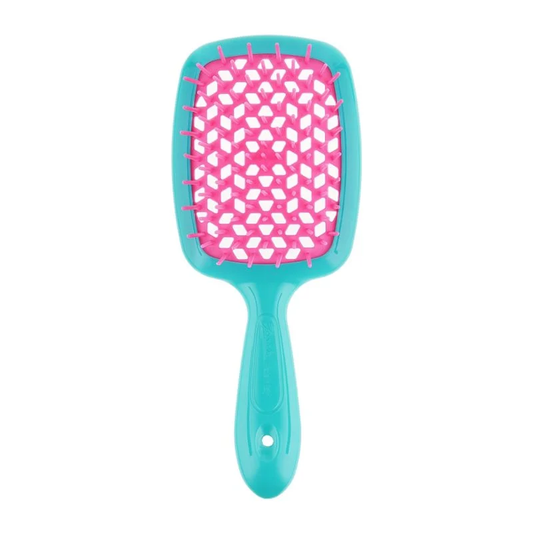 Щітка для волосся Janeke Superbrush (зелена з рожевим) - Blush