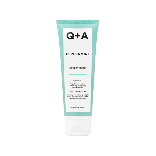 Очищувальний гель для обличчя з м'ятою Q+A Peppermint Daily Cleanser 125ml - Blush