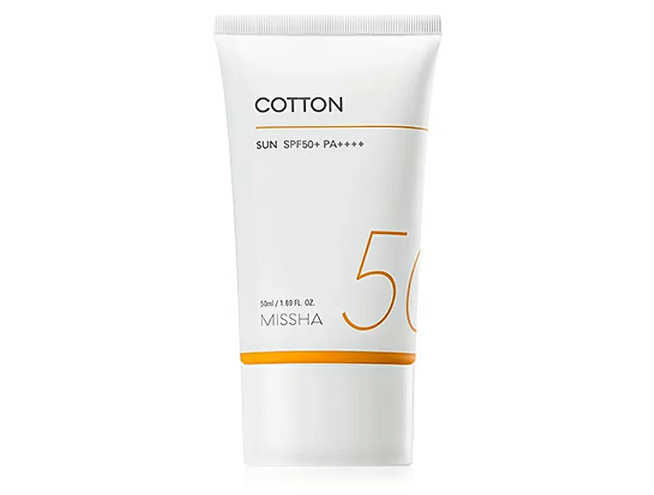 Сонцезахисний крем із оксамитовим фінішом Missha All Around Safe Block Cotton Sun SPF 50+, 50мл - Blush