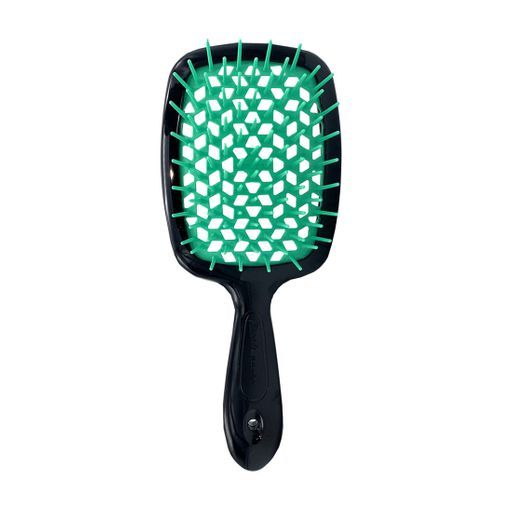 Гребінець для волосся Janeke Superbrush 1830 the Original Italian Patent Чорний та смарагдовий - Blush