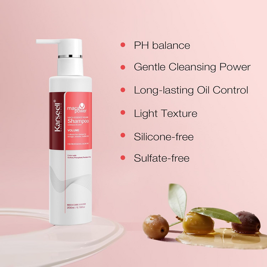 Шампунь для об'єма Maca Essence Volume Shampoo від бренда Karseell. 200 мл
