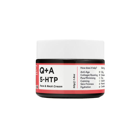 Крем для обличчя та шиї Q+A 5-HTP Face & Neck Cream 50g