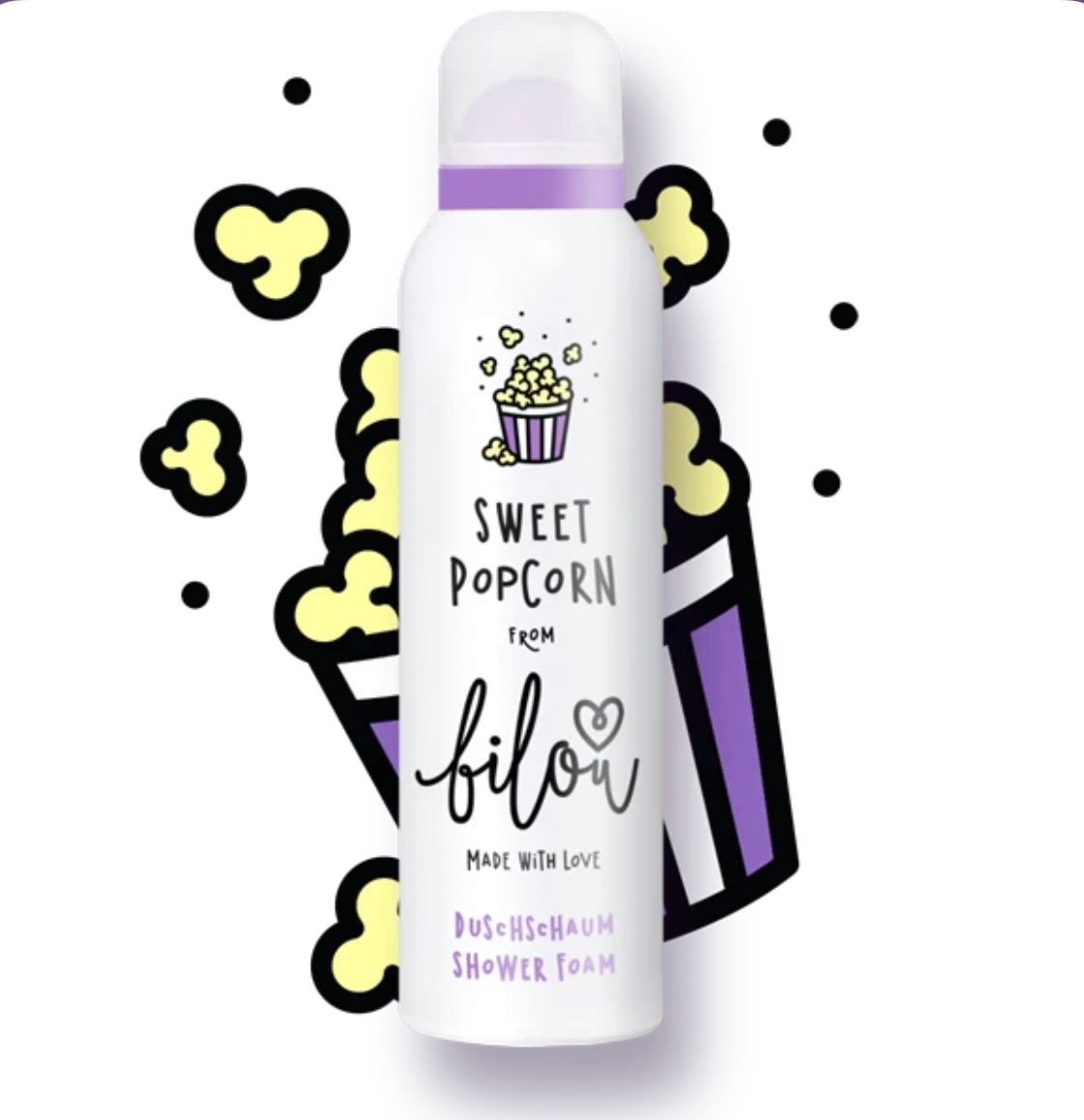 Пінка для душу Bilou Sweet Popcorn 200 мл - Blush