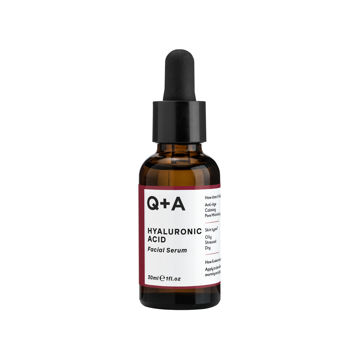 Сироватка для обличчя "гіалуронова кислота" Q+A Hyaluronic Acid Facial Serum 30ml - Blush