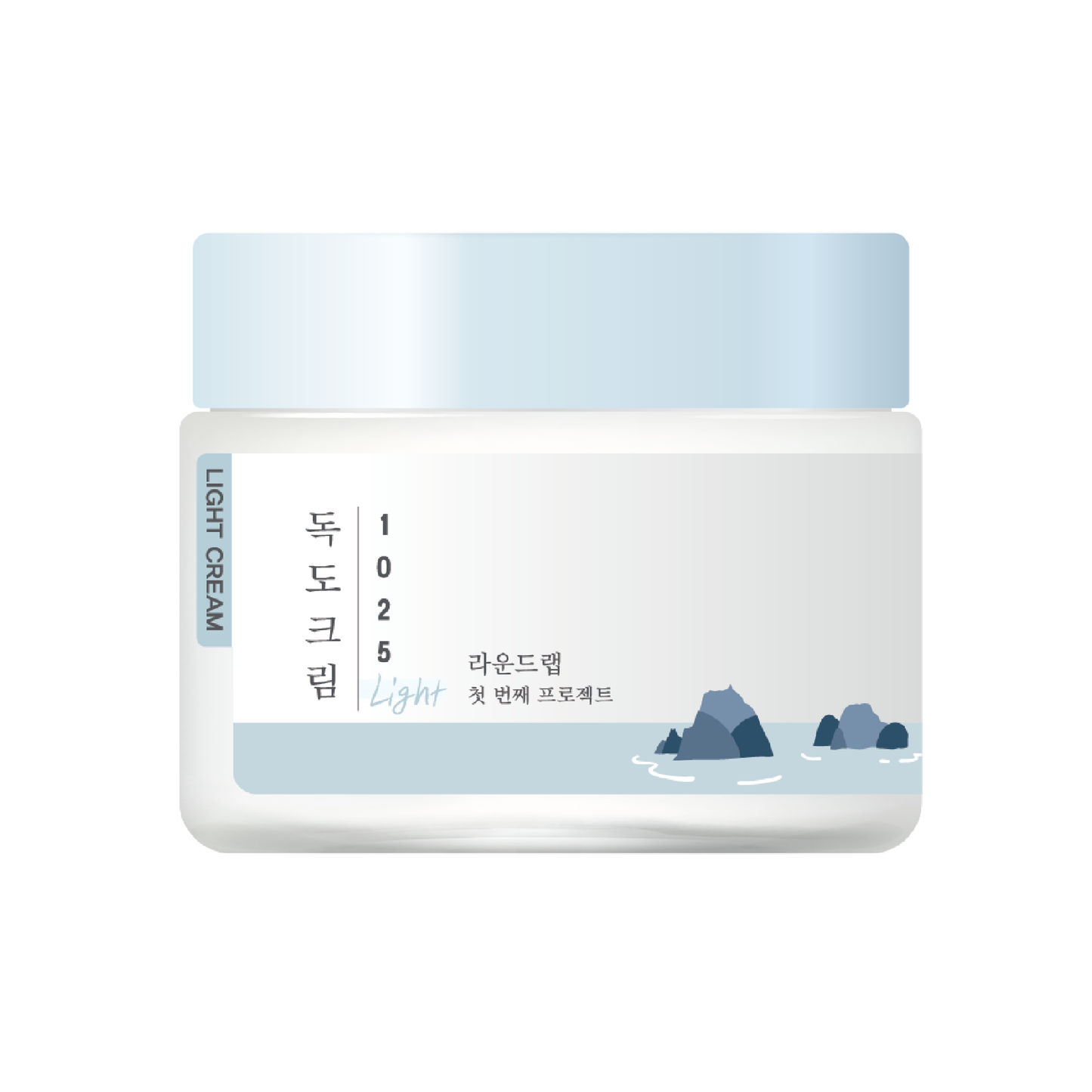Легкий зволожувальний крем з морською водою ROUND LAB 1025 Dokdo Light Cream, 80 ml - Blush
