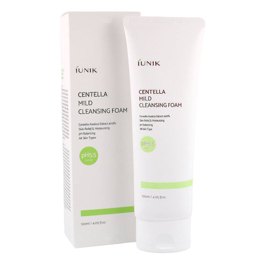 iUNIK - М'яка очищувальна пінка з центелою - Centella Mild Cleansing Foam - 120ml