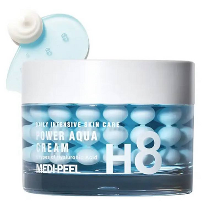 MEDI PEEL Power Aqua Cream Інноваційний гель-крем з білими зволожуючими капсулами для інтенсивного і глибокого зволоження, 50мл