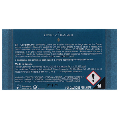 Автопарфюм Rituals The Ritual of Hammam Life является Journey Car Perfume