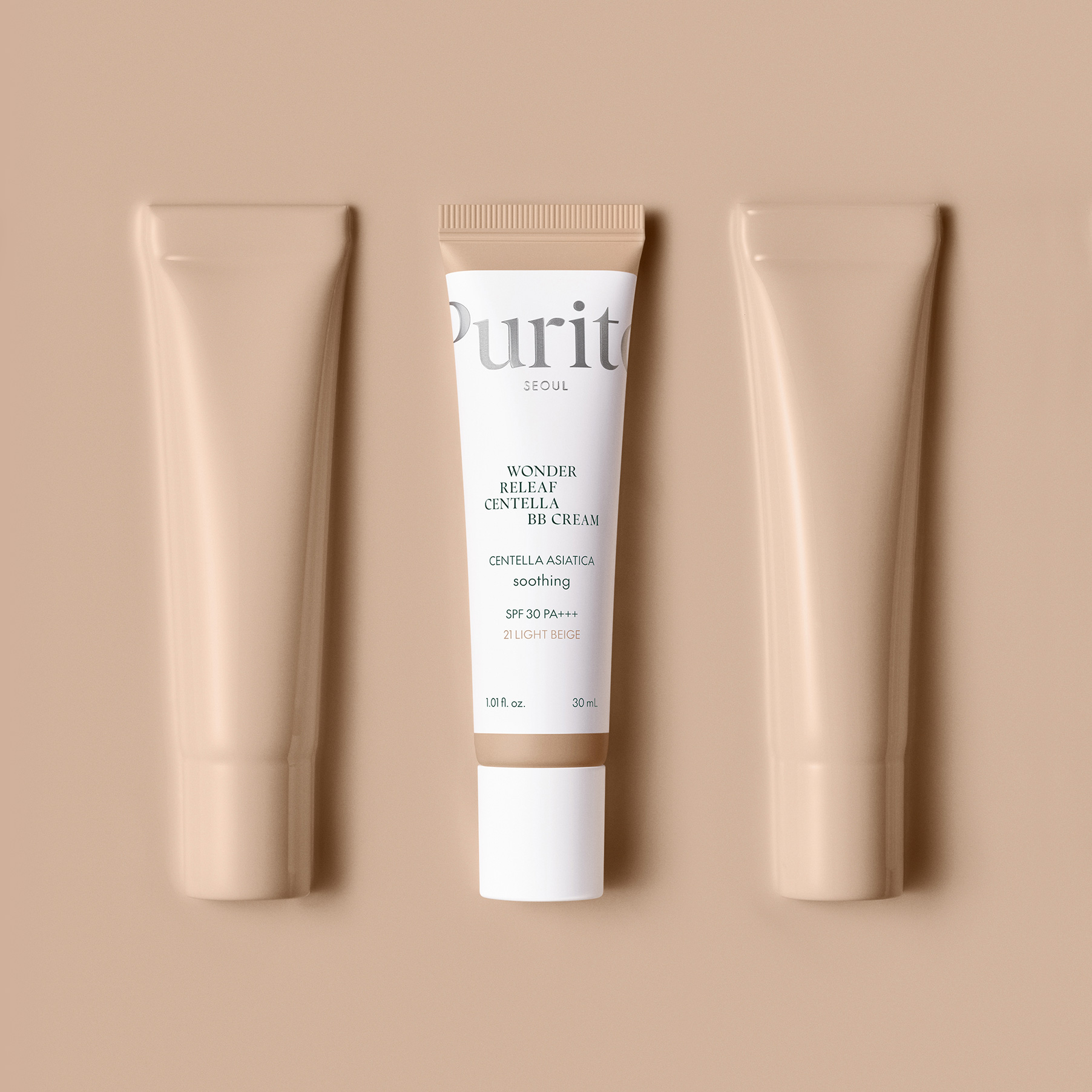 BB-крем з екстрактом центелли Purito Seoul Wonder Releaf Centella BB Cream 21 Light Beige, - Blush