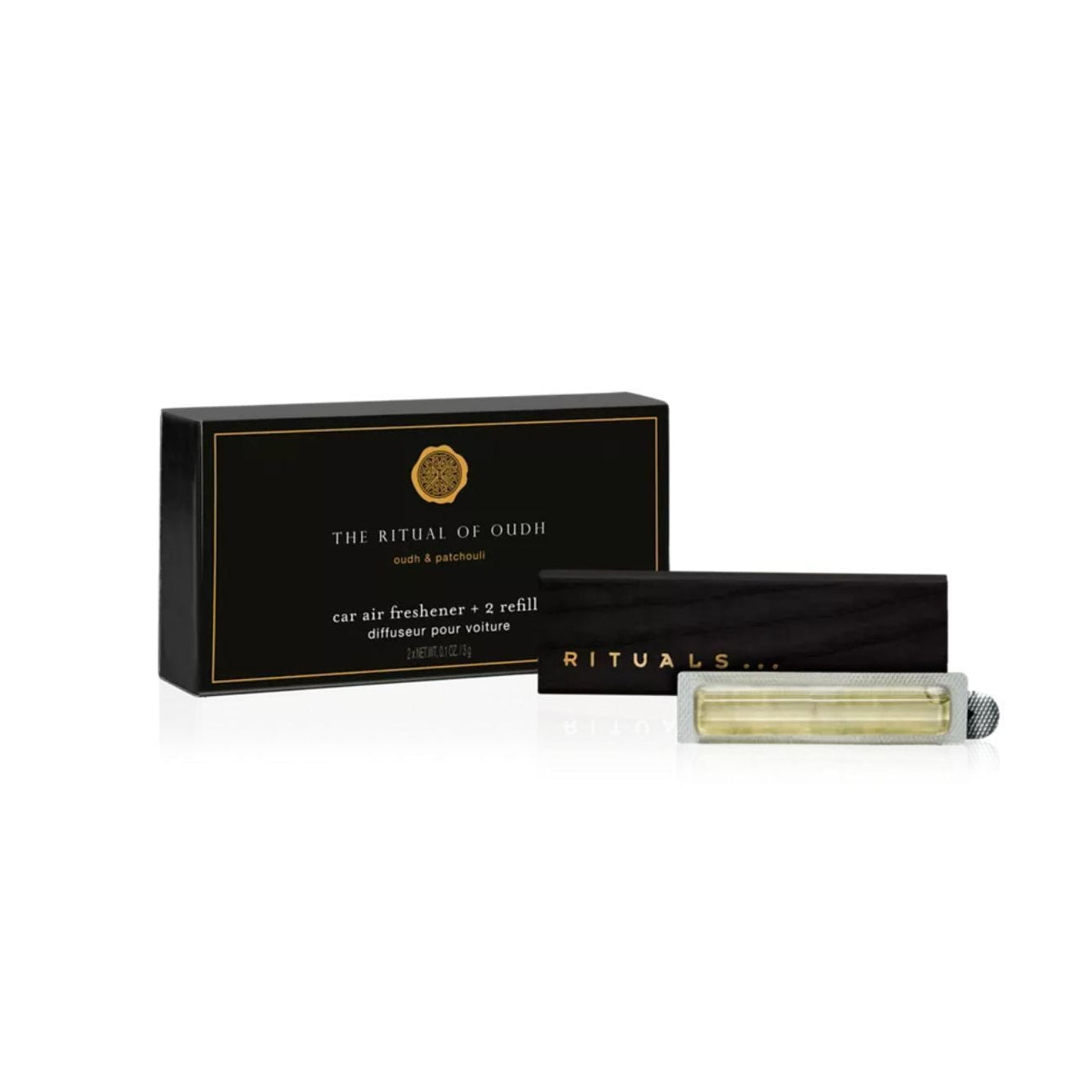 Rituals: Автопарфум The Ritual Of Oudh, фіксатор + 2 змінні картриджі, 6 мл