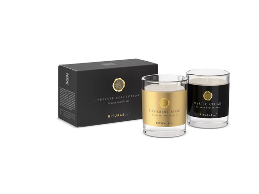 Подарунковий набір свічок з колекції Cashmere Rose & Mystic Cedar