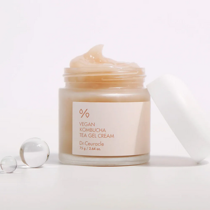 Крем-гель з екстрактом комбучі Dr.Ceuracle Vegan Kombucha Tea Gel Cream, 75 г - Blush