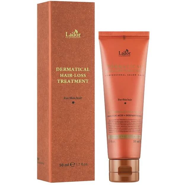 Маска проти випадіння La'dor Dermatical Hair-Loss Treatment For Thin Hair для тонкого волосся 200 мл - Blush