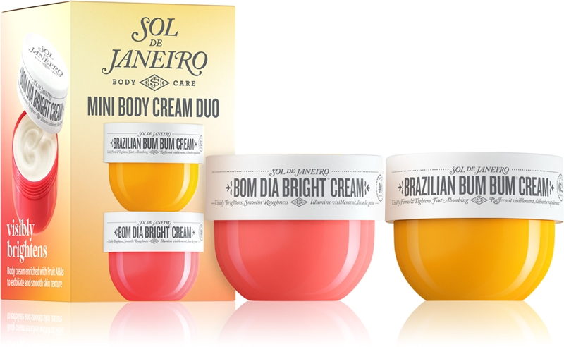 Подарунковий набір Sol de Janeiro Body Paradise Minis 2 міні креми Brazilian Bum Bum Cream + Bom Dia Bright Cream 2*25 мл