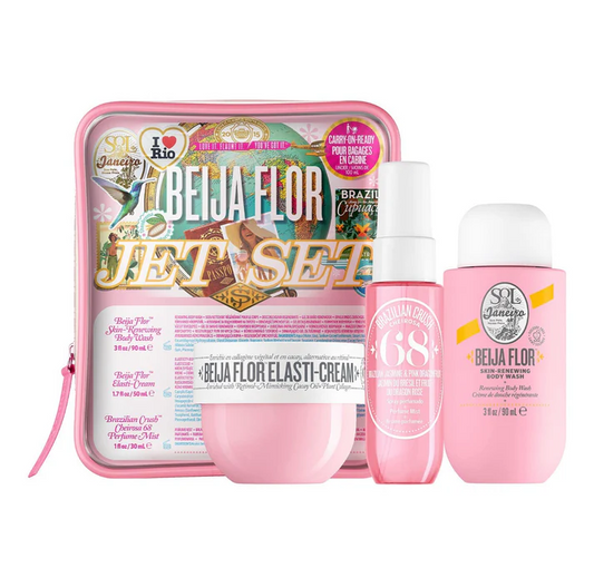 Набор дорожный для тела Sol De Janeiro Beija Flor Jet Set розовый
