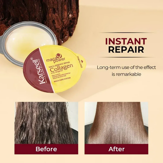 Пробники маски-есенції для глибокого відновлення волосся з аргановою олією від бренду Karseell. - Blush